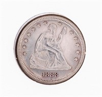 Coin 1888-S Liberty Seated Quarter in AU
