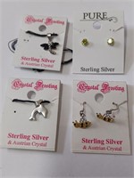 Lot of Sterling Pendants and Earrings