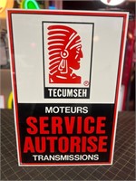 2ft x 16” Metal Double Sided Tecumseh Sign
