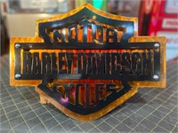 18 x 14” Metal Harley Davidson 3-D Display