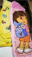 Curious George and Dora the Explorer sleeping mats