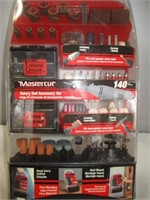 Master Cut 140pc Rotary Tool Bit Set - NEW