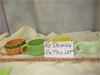 4pc Set Ceramic Vegetable Soup Mug Bowls