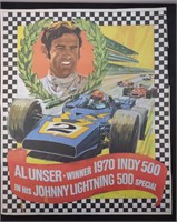 Al Unser Indy 500 Johnny Lighting Poster