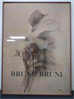 Bruno Bruni, Signed, Portrait, Litho 113/150