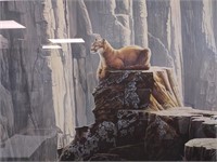 Marc Barrie, Mountain Lion Landscape, Litho 53/100