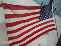 AMERICAN FLAG & POLE