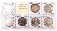 Coin 7 Morgan Silver Dollars