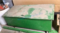 GREEN METAL TRACTOR/IMPLEMENT TOOLBOX