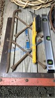 SQUARE, LEVEL, PRY BAR, 4-WAY WRENCHES, ETC.