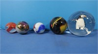 Sulphide Marble/Paperweight, Large Shooters