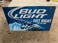 Bud Light metal sign