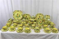 59 Pcs. Vtg. HB Quimper, France, Pottery