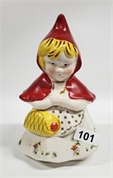 LITTLE RED RIDING HOOD POTTERY COOKIE JAR