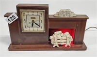 UNITED SELF STARTING FIREPLACE MANTLE CLOCK