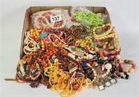 VINTAGE BEADED COLORFUL COSTUME JEWELRY