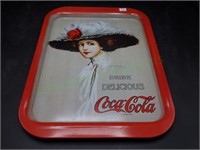 Hamilton King Girl Coca Cola Reproduction Tray