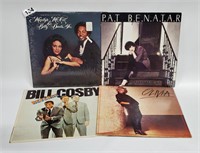 4 RECORD ALBUMS - OLIVIA NEWTON JOHN, BENATAR