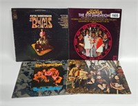 4 1960's RECORD ALBUMS - BYRDS, 5th DIMENSION