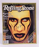 AUTOGRAPHED MARILYN MANSON ROLLING STONE MAGIZINE