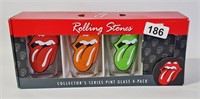 2010 ROLLING STONES 4pk PINT DRINKING GLASSES 1of2