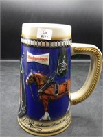 1988 Budweiser Anheuser Busch 3D Horses Stein