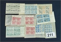 US MAIL POSTAL PLATE BLOCK STAMPS $4.52 FACE VALUE