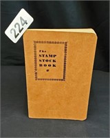 ANTIQUE STAMP STOCK BOOK WITH STAMPS
