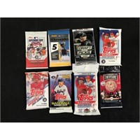 9 Assorted Unopened Baseball Packs