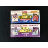Two Sealed Score Hockey Sets 1990/1991