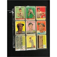 17 1958 Topps Cards With Hof Low Grade