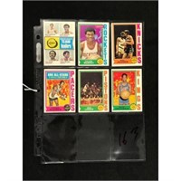 6 1974 Topps Basketball Stars
