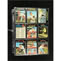 16 1971 Topps Baseball Cards With Hof/rc