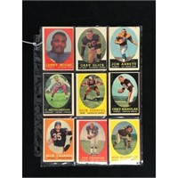 18 1958 Topps Football Cards With Hof