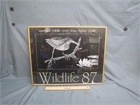 Framed Maryland 1987 Wildlife Artists Show Print