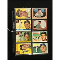 8 Different 1950's Boston Red Sox Cards