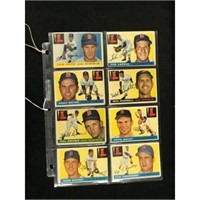 16 Different 1955 Topps Red Sox Cards