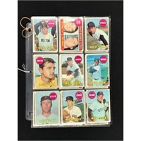 25 Different 1969 Topps Red Sox Cards