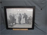 Vintage Framed African American Wedding Photo