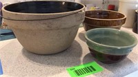 3 Crock Bowls