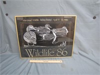 Vintage Maryland 1986 Wildlife Artist Show-Framed