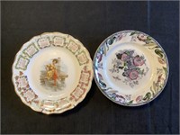 Assorted antique plates