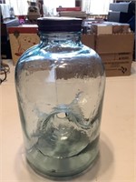 Vintage glass Minnow trap jar