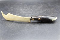 Vintage Hand-Made Carved Horn Knife