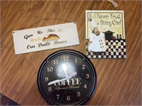Kitchen Signs & Clock
