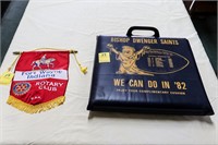 Ft. Wayne Rotary Club Mini Banner & 1982 Bishop