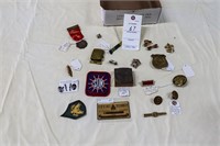 Military Pins, Buttons, Buckles, and More