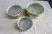 (3) Jewel Tea Nesting Bowls