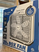 COMFORT ZONE 20 IN BOX FAN, NEW IN BOX