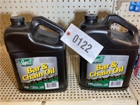 TWO GALLONS BAR AND CHAIN OIL